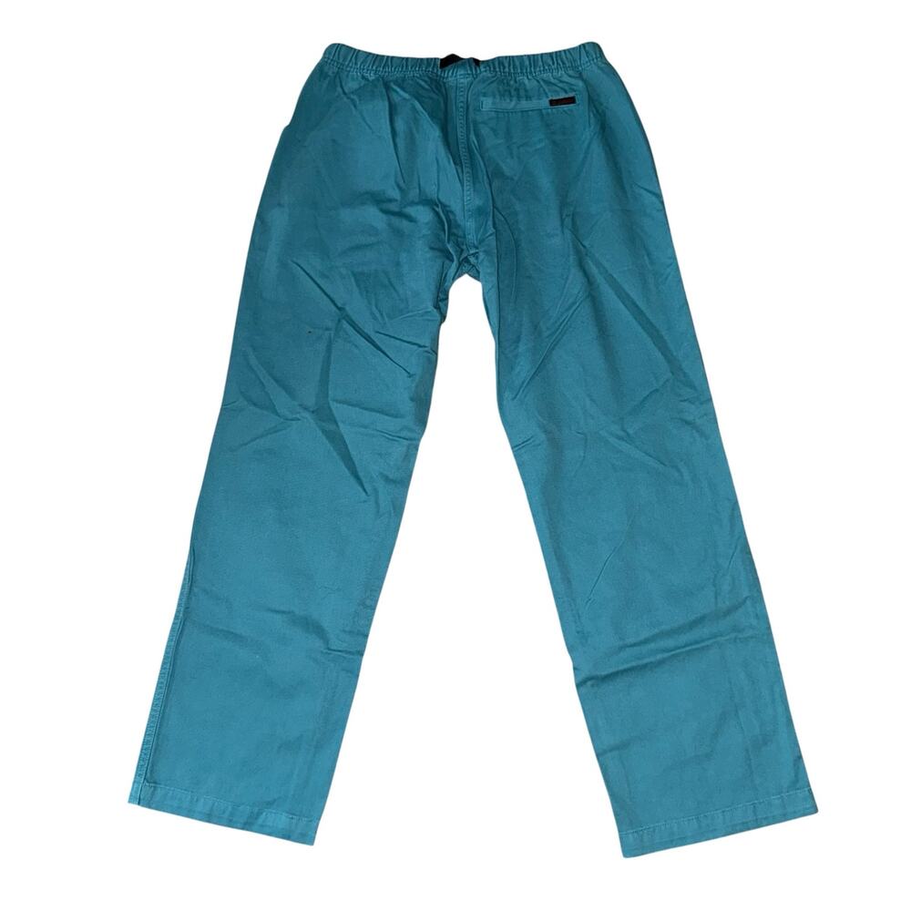 Gramicci Blue Cotton Twill Original G 2.0 Pants Straight Leg Women's Size L NWT - Picture 2 of 7